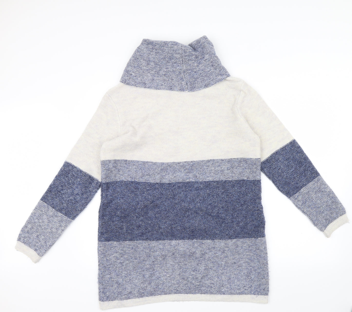 George Womens Blue Striped  Henley Jumper Size 10