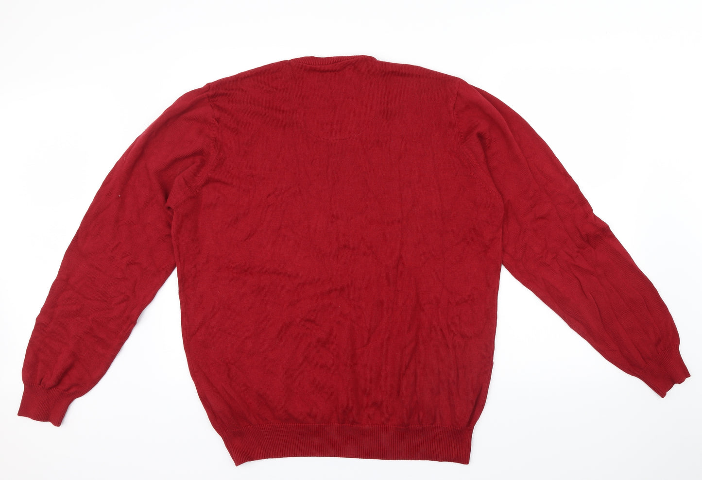 M&S Mens Red   Pullover Jumper Size L