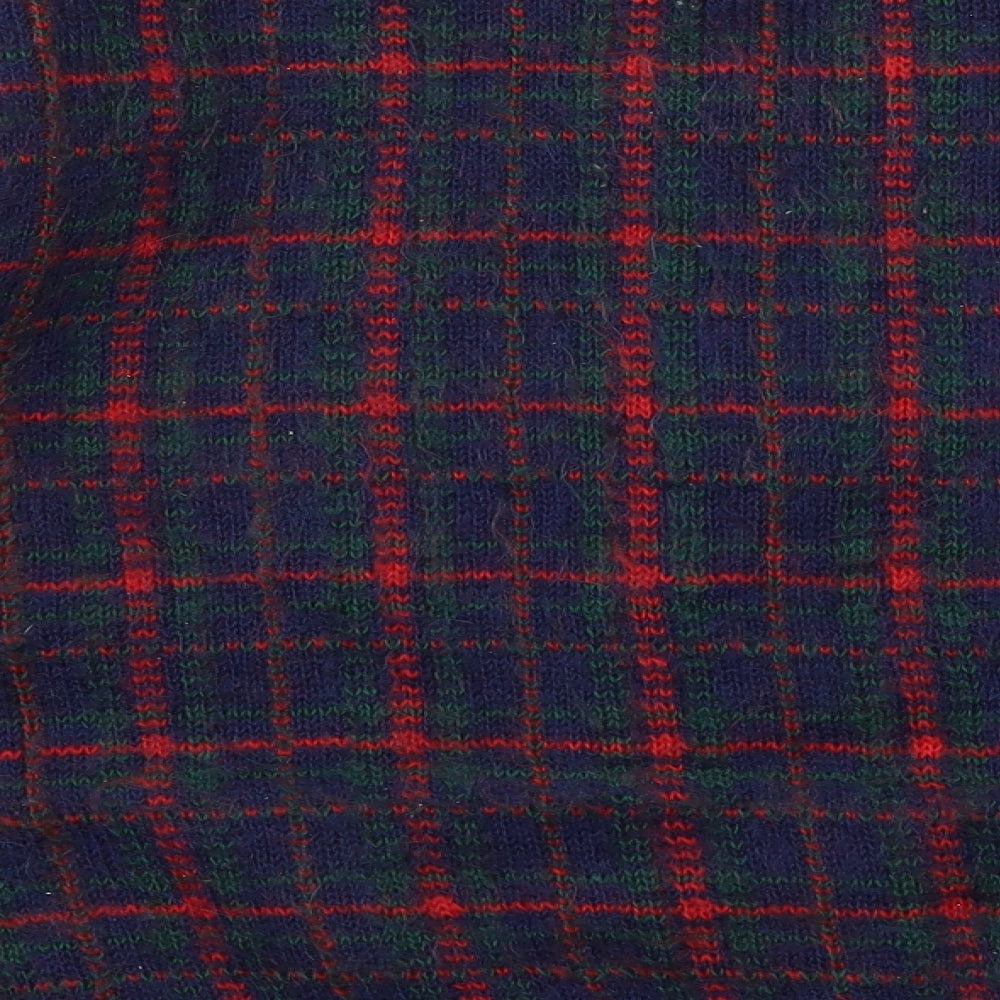 Edinburgh Woolen Mill  Womens Multicoloured Check  Cardigan Jumper Size L