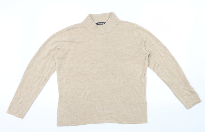 Bonmarché Womens Beige Pullover Jumper Size M