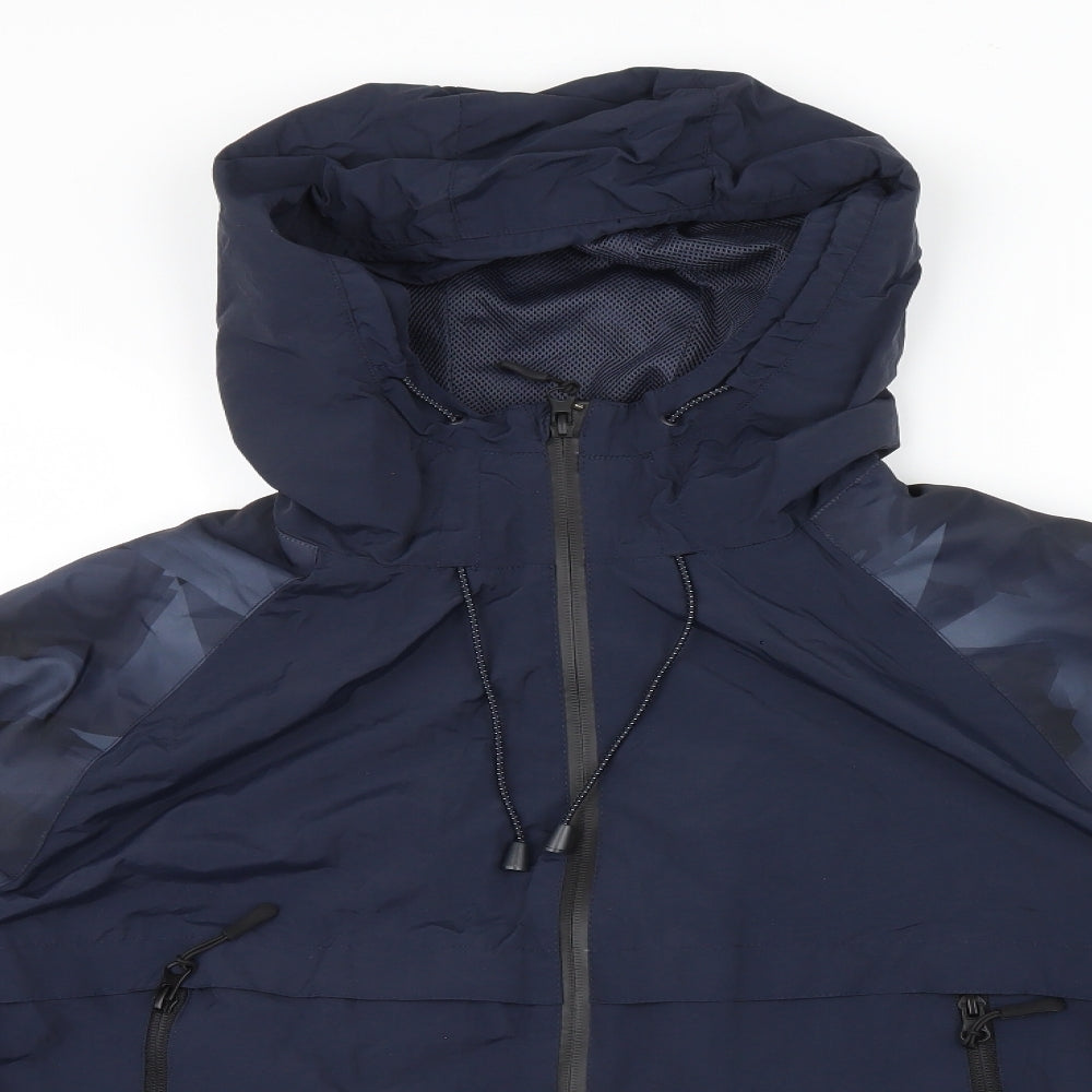 Primark Mens Blue Geometric  Gilet Jacket Size L