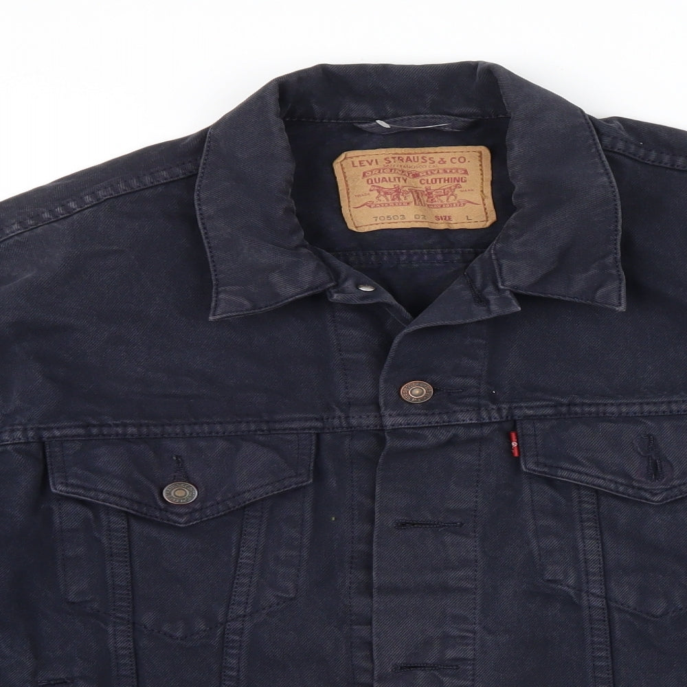 LEVIS Mens Blue   Jacket  Size L