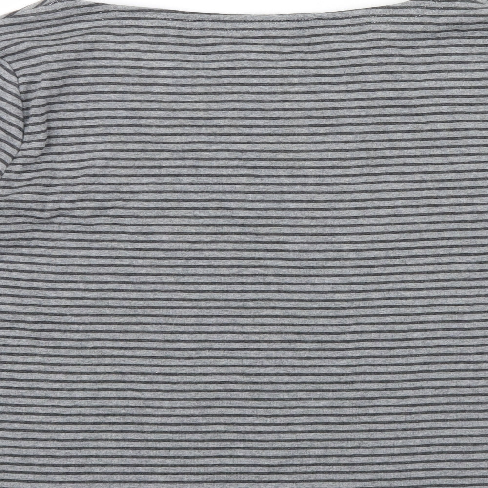 CG Womens Green Striped  Pullover Jumper Size L