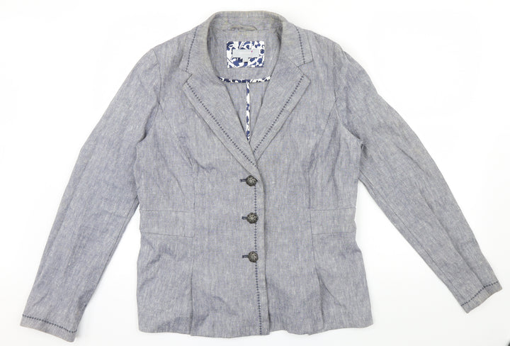 Per Una Womens Blue Jacket Size 14