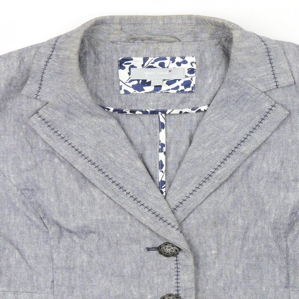Per  Una Womens Blue   Jacket  Size 14