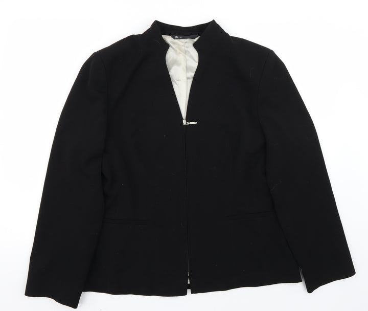 BHS Womens Black   Jacket Coat Size 16