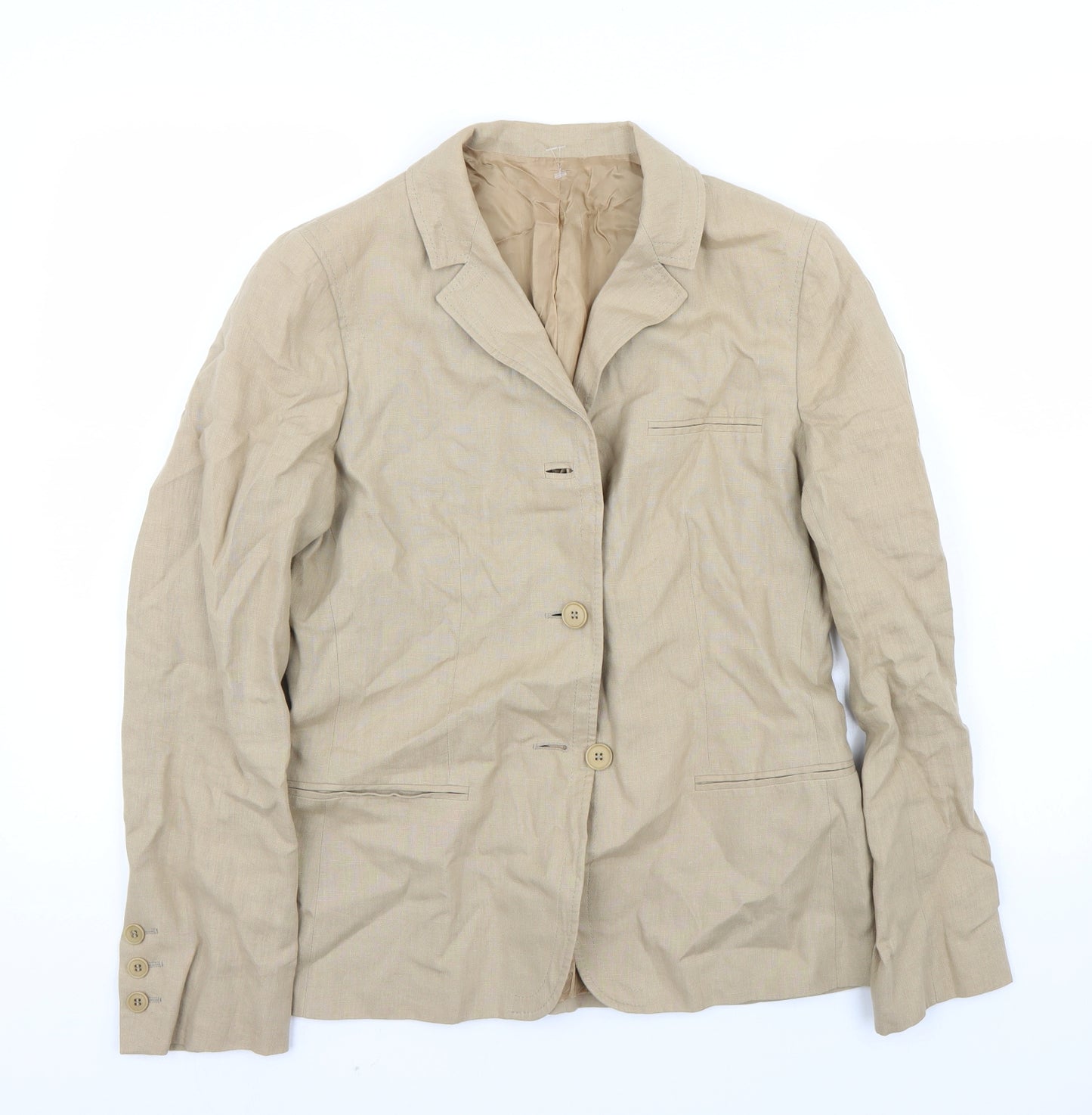 Preworn Womens Brown   Jacket Blazer Size 12