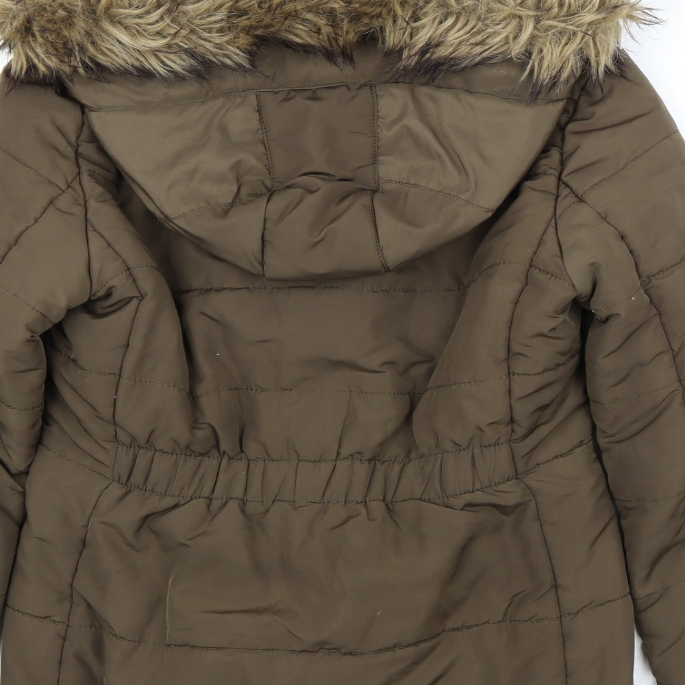 H&M Womens Green   Jacket Coat Size 6