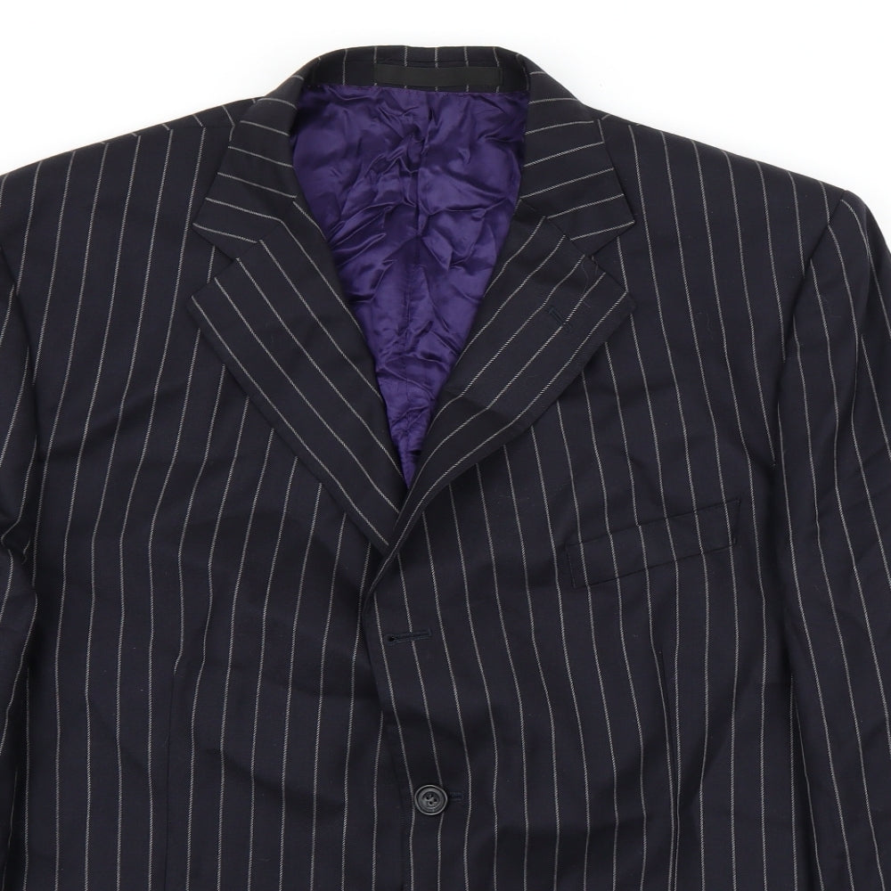 Preworn Mens Blue   Jacket Suit Jacket