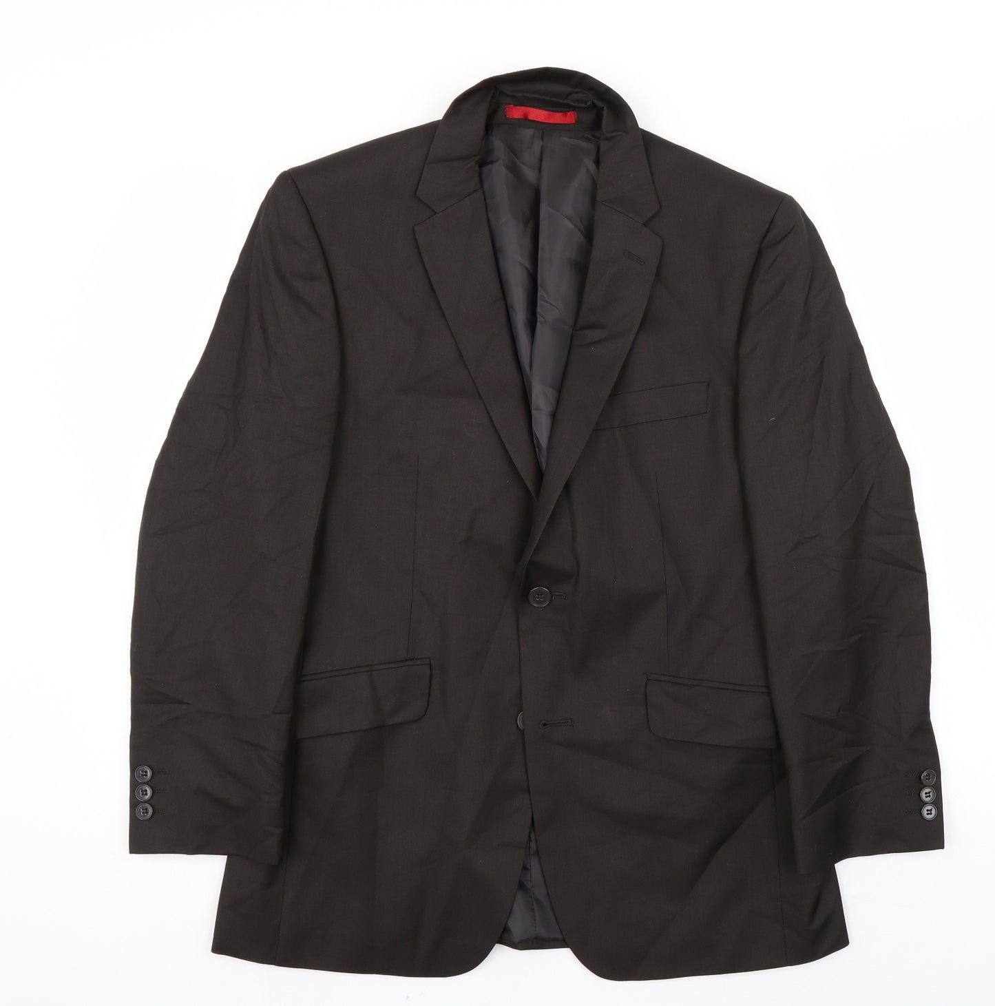 Preworn Mens Brown   Jacket Suit Jacket Size 36