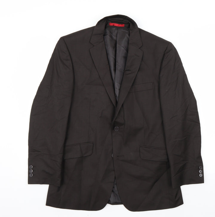 Preworn Mens Brown   Jacket Suit Jacket Size 36
