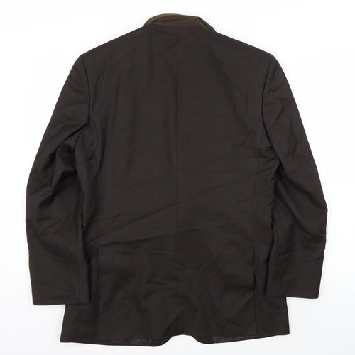 Preworn Mens Brown   Jacket Suit Jacket Size 36