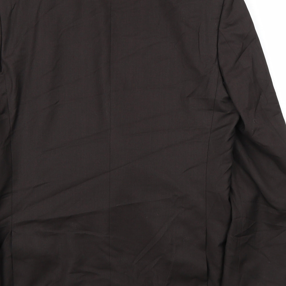 Preworn Mens Brown   Jacket Suit Jacket Size 36