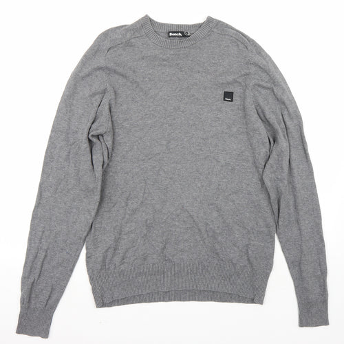 Bench Mens Grey   Pullover Jumper Size M