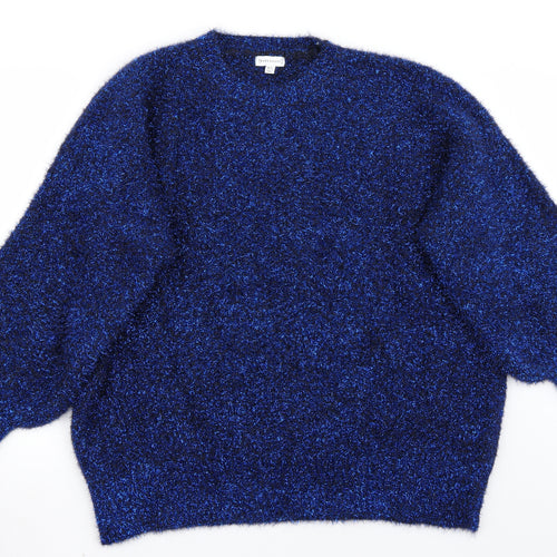 Warehouse Womens Blue   Pullover Jumper Size XL