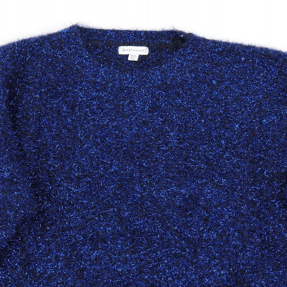 Warehouse Womens Blue   Pullover Jumper Size XL