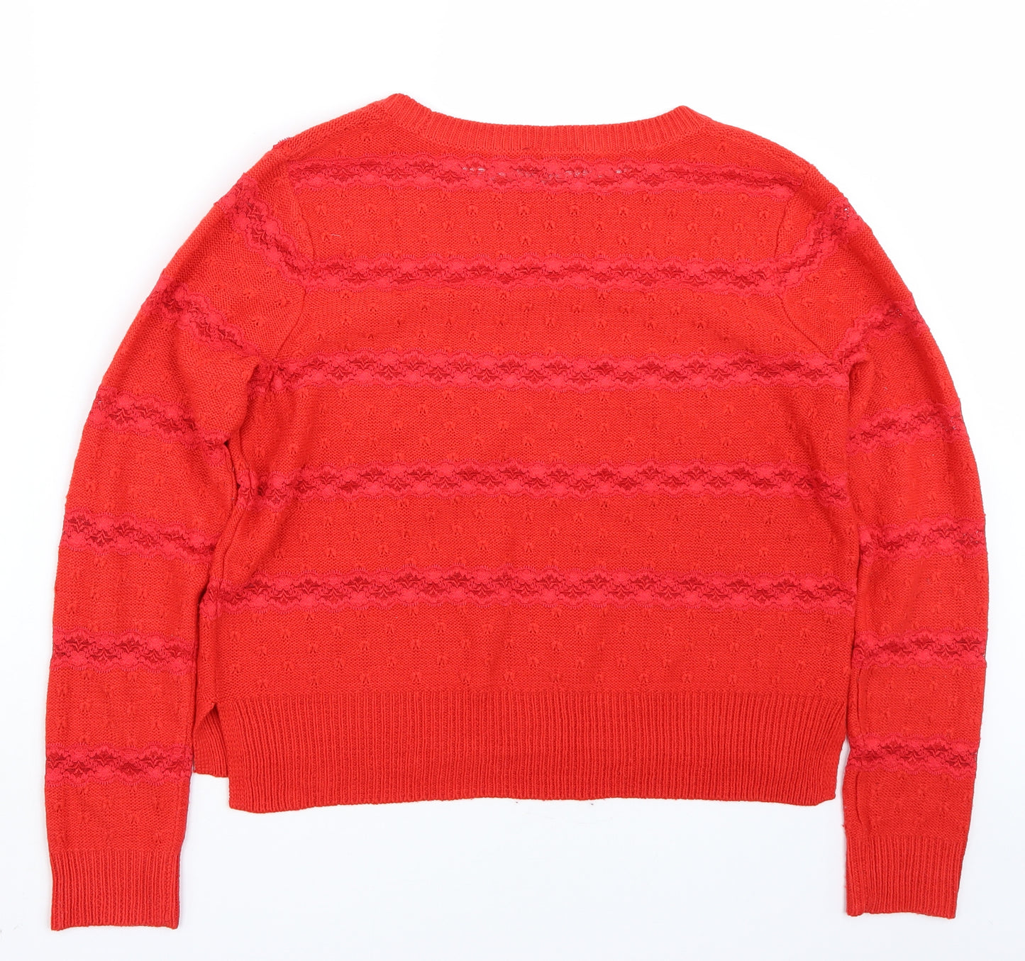 Topshop Womens Red   Pullover Jumper Size 12
