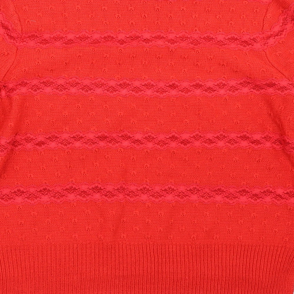 Topshop Womens Red   Pullover Jumper Size 12