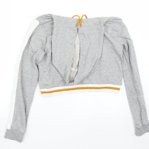 Select Womens Grey   Pullover Hoodie Size 12