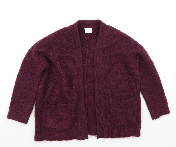 F&F Girls Purple Cardigan Jumper Size 9-10 Years