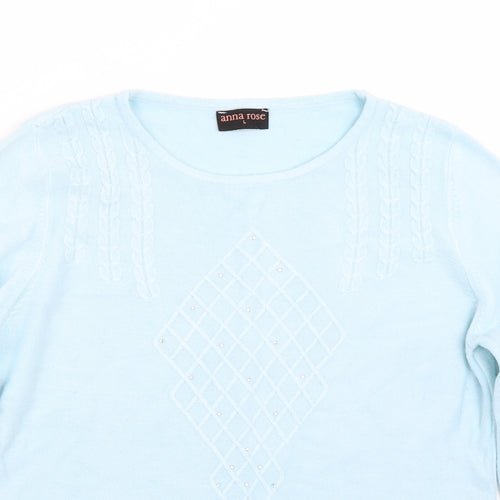 Anna rose Womens Blue   Pullover Jumper Size L