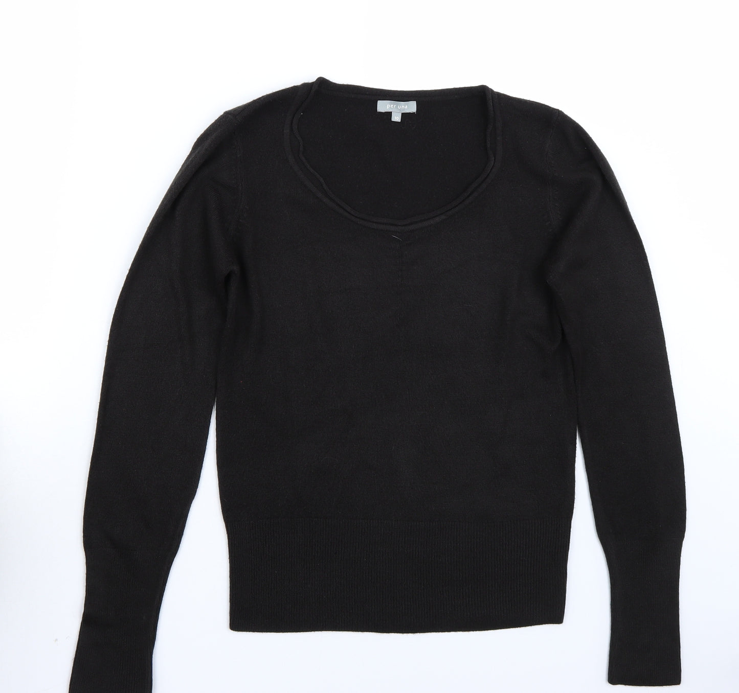 Per Una Womens Black   Pullover Jumper Size 10