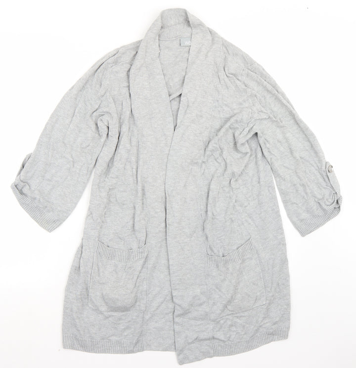 Wallis Womens Grey Cardigan Jumper Size M