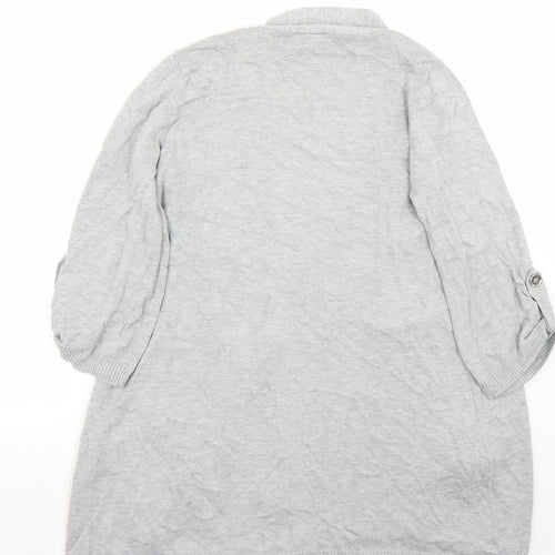 Wallis Womens Grey   Cardigan Jumper Size M