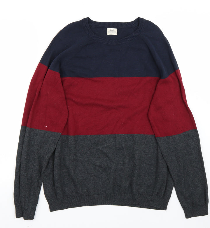 Acw85 Mens Grey Pullover Jumper Size L
