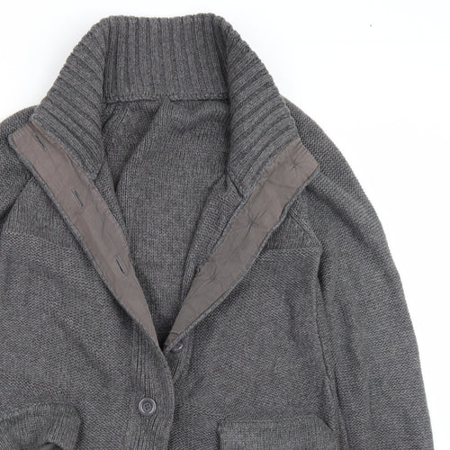 NEXT Womens Grey   Cardigan Jumper Size 10