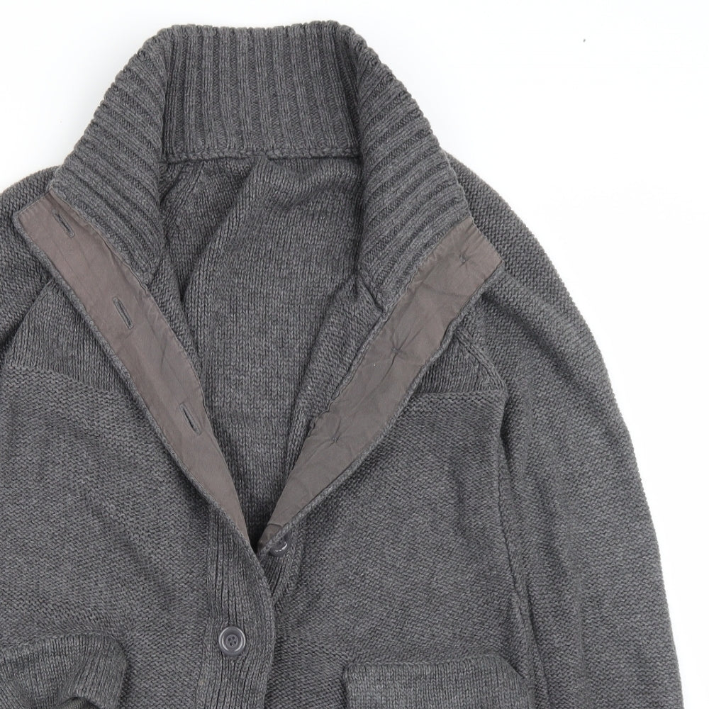 NEXT Womens Grey   Cardigan Jumper Size 10