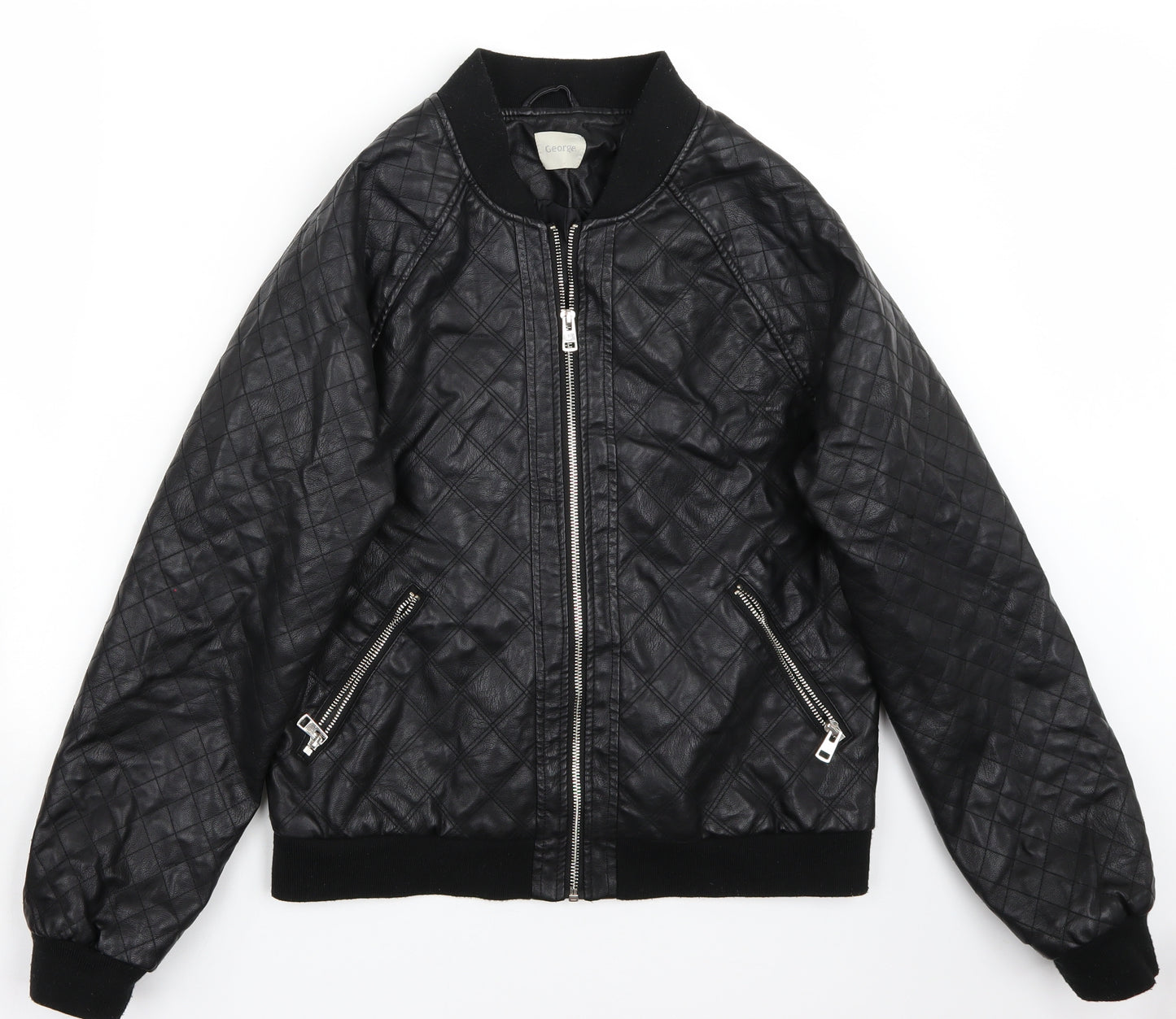 George Womens Black   Jacket Coat Size 12
