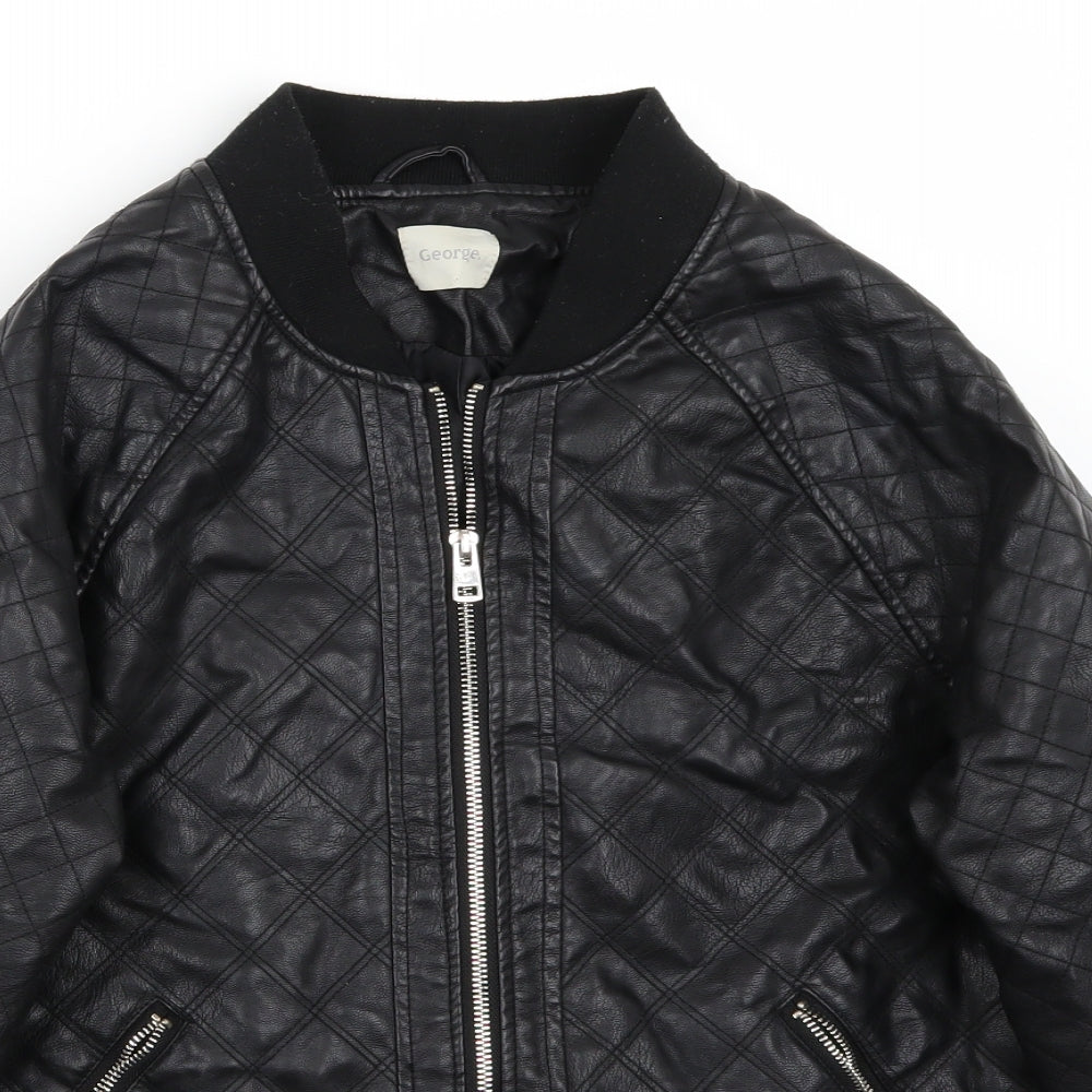 George Womens Black   Jacket Coat Size 12