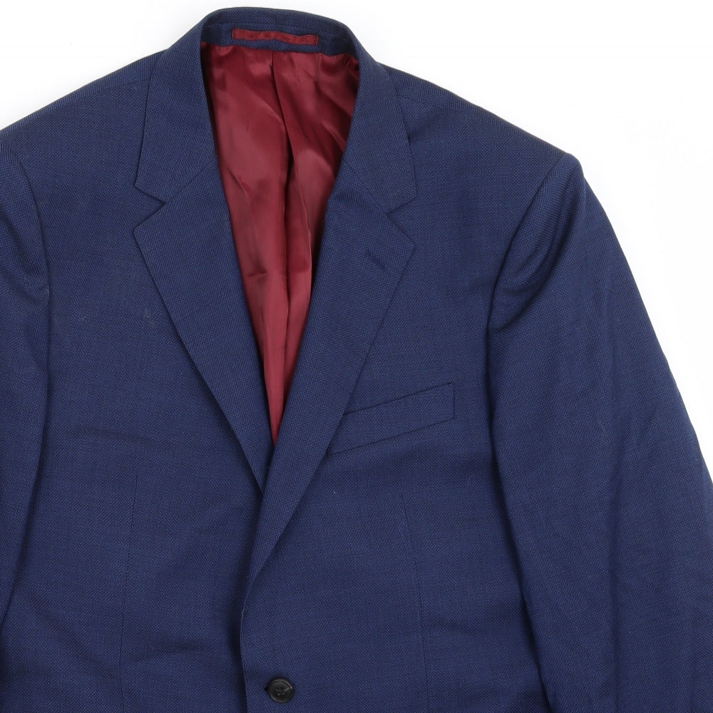 Marks and Spencer Mens Blue   Jacket Suit Jacket Size 44