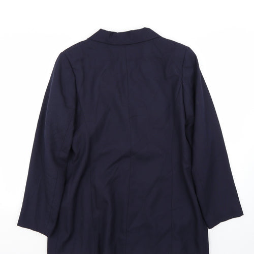 Classics Womens Blue   Jacket Suit Jacket Size 14