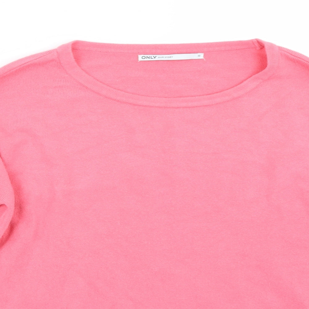 Only Womens Pink   Basic T-Shirt Size M