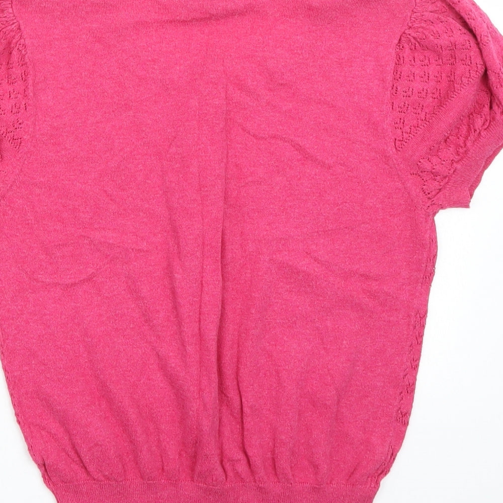 Dorothy Perkins Womens Pink   Basic T-Shirt Size 12