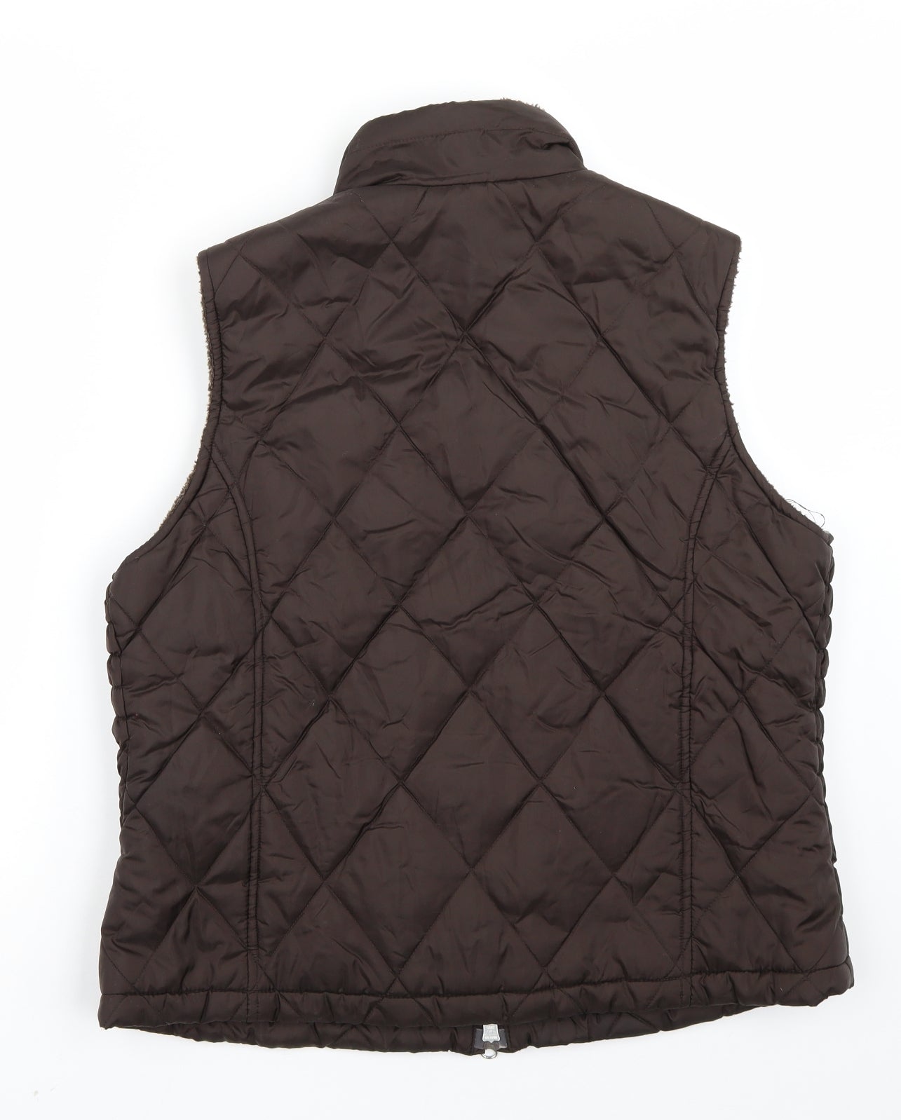 George Womens Brown   Gilet Coat Size 14