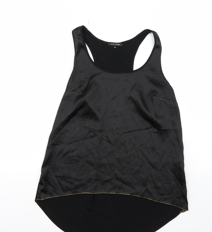 River Island Womens Black Basic T-Shirt Size 10