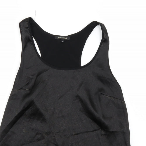 River Island Womens Black   Basic T-Shirt Size 10