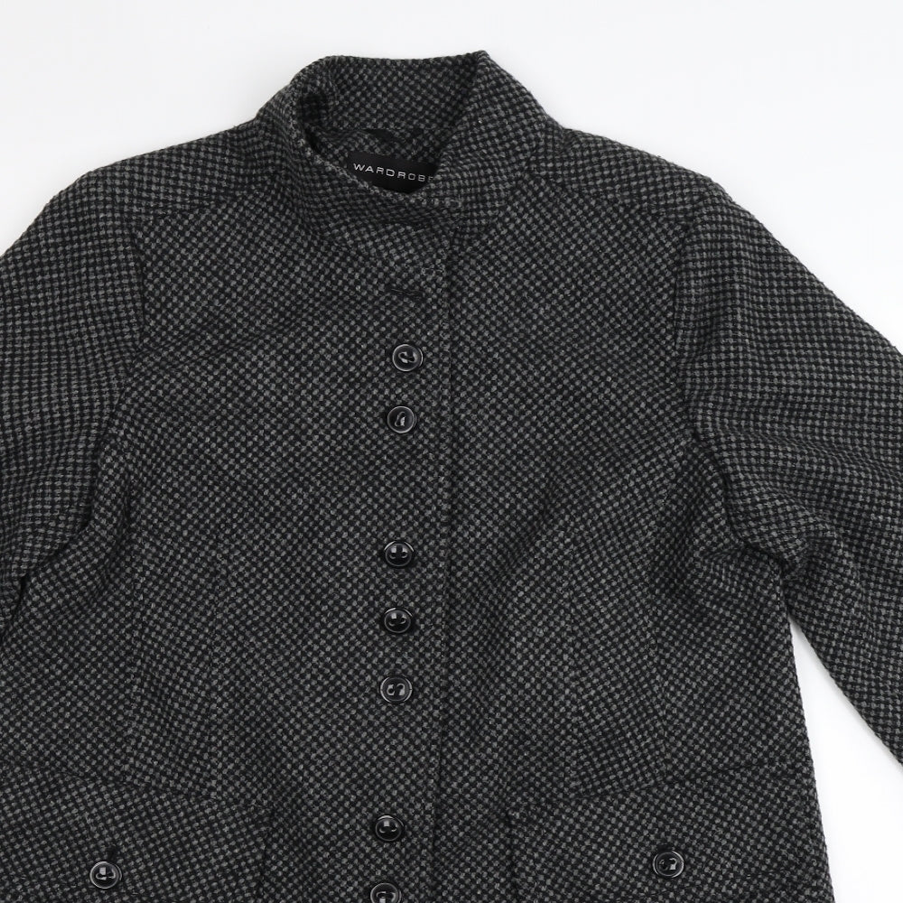 Wardrobe Womens Grey   Overcoat Coat Size 14