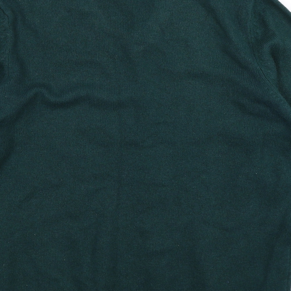 Atlantic Bay Mens Green  Knit Pullover Jumper Size M