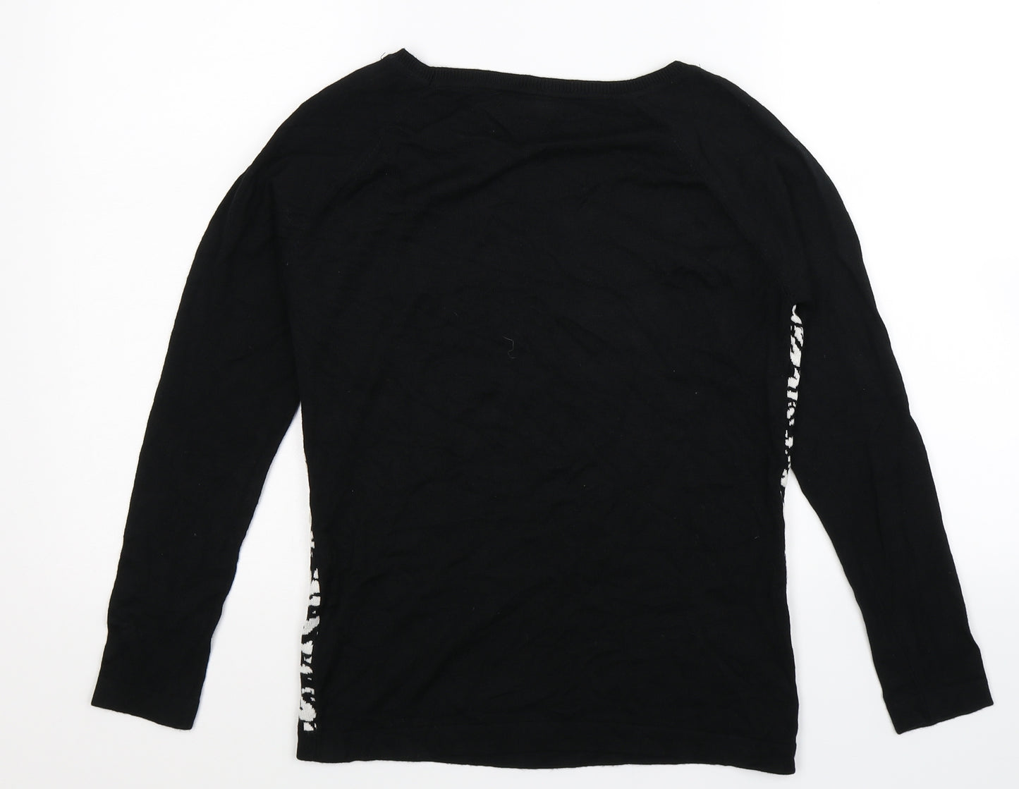 M&Co Womens Multicoloured Floral Knit Pullover Jumper Size 10