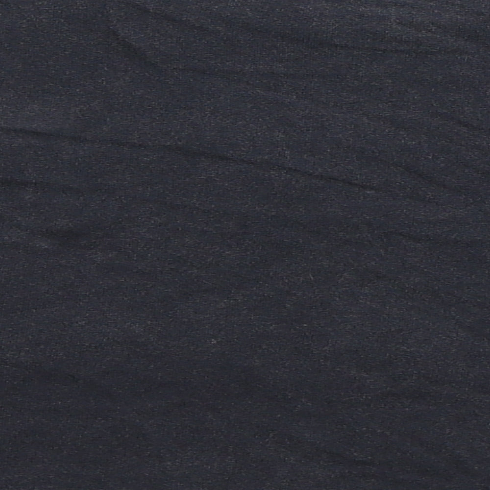 Missguided Womens Blue   Basic T-Shirt Size 8  - Oversized Crop