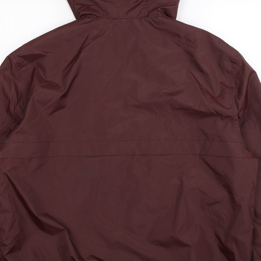 TU Mens Grey   Windbreaker Jacket Size L