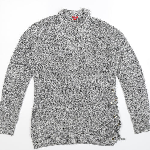 GUESS Womens Grey  Knit Pullover Jumper Size S
