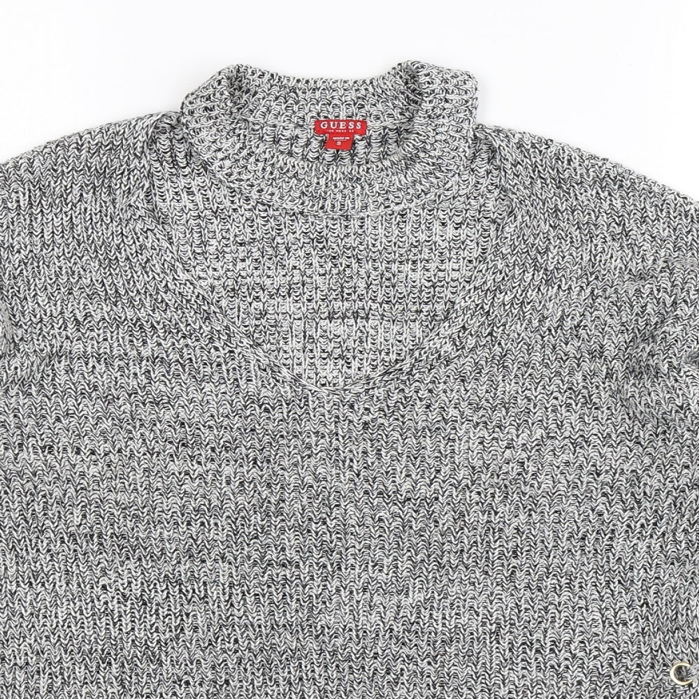 GUESS Womens Grey  Knit Pullover Jumper Size S