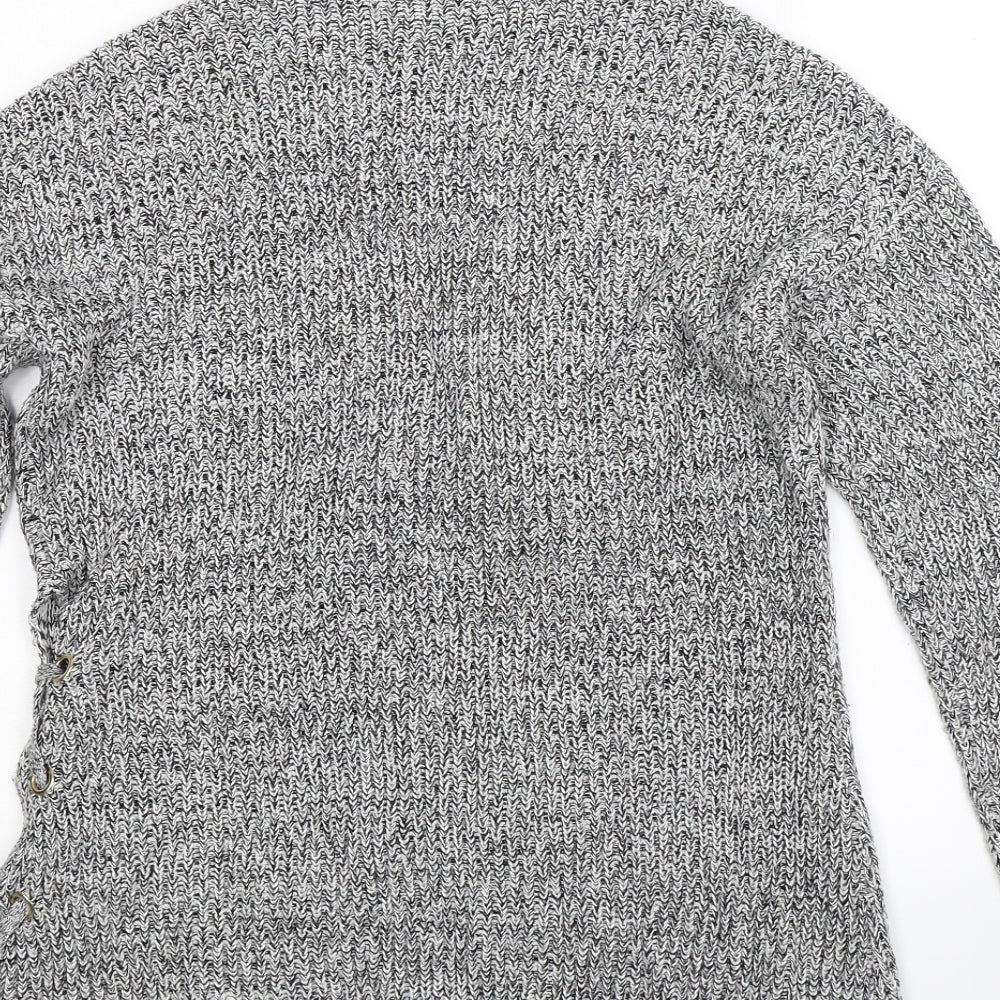 GUESS Womens Grey  Knit Pullover Jumper Size S