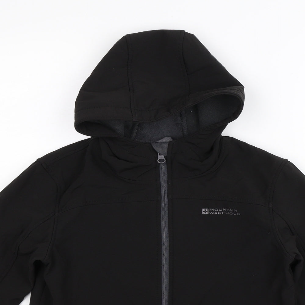 Mountain Warehouse Boys Black  Softshell Jacket  Size 11-12 Years