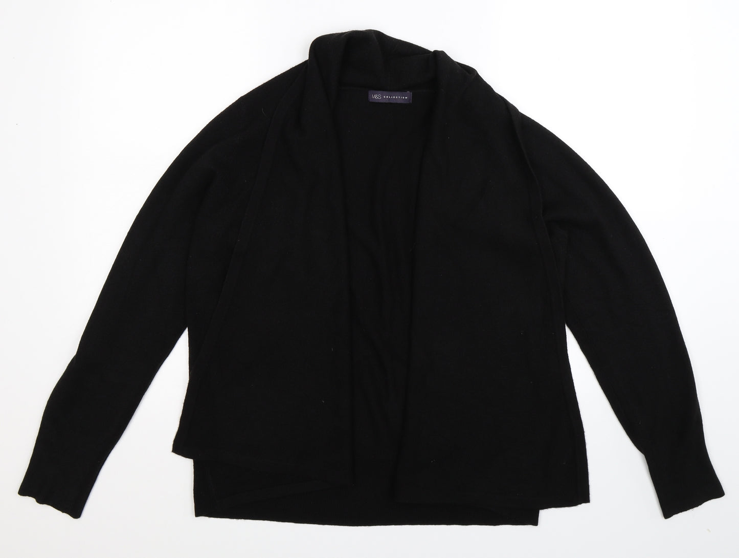 Marks and Spencer Womens Black  Knit Cardigan Jumper Size L